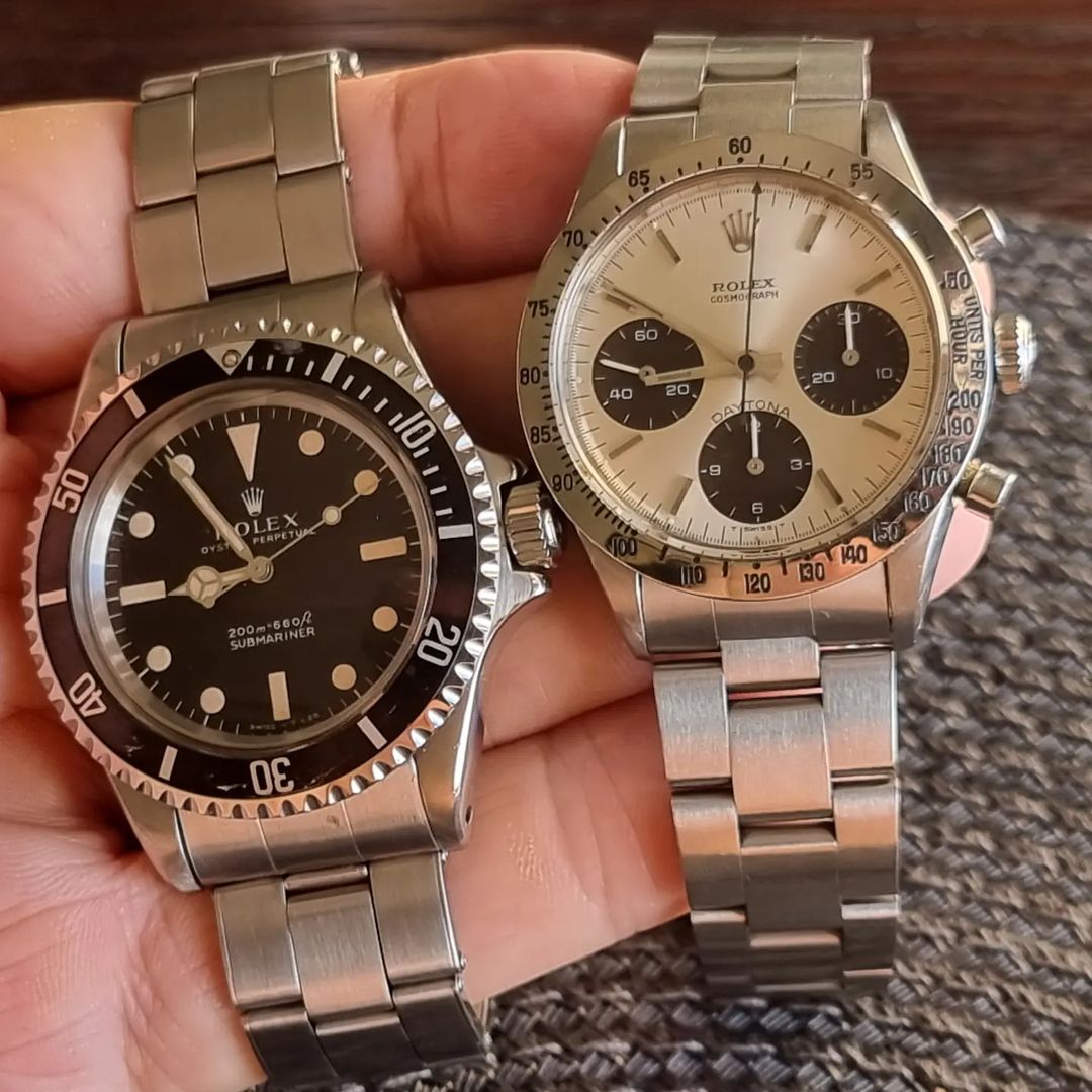 pre-owned vintage Rolex Submariner and Rolex Daytona