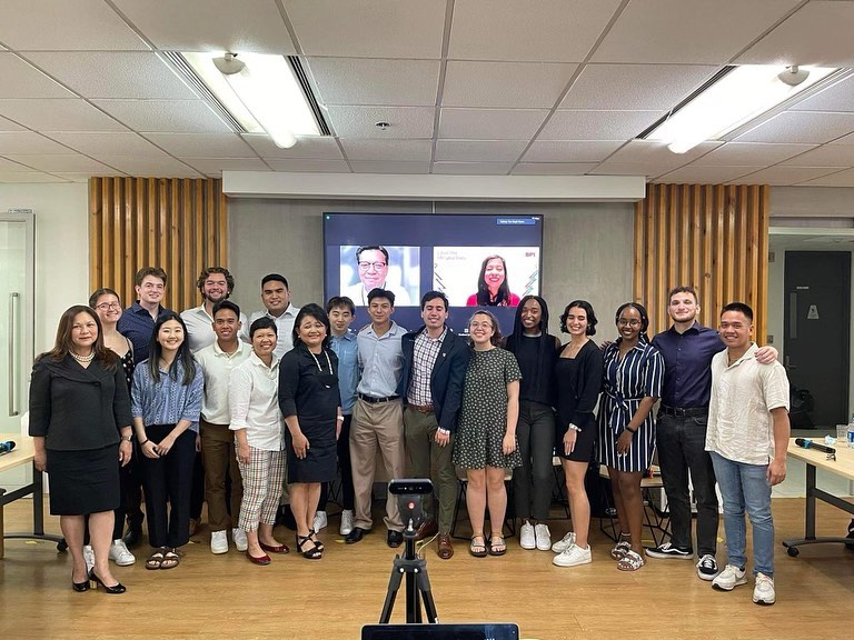 Members of the Harvard Philippine Forum during a 2023 visit to Metro Manila