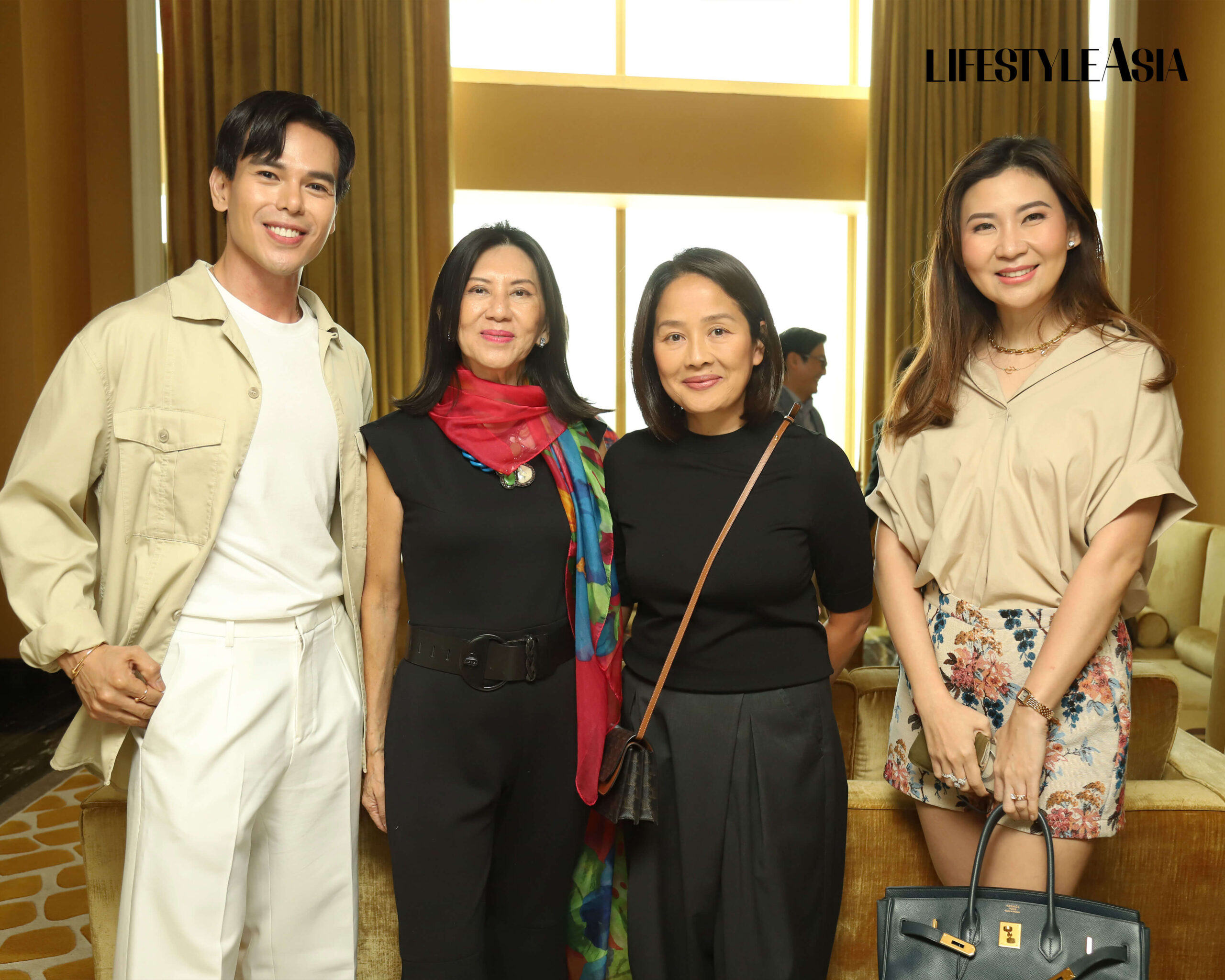 AJ Olpindo, Lulu Tan Gan, Patrice Diaz, and Geraldine Zamora at Lifestyle Asia event