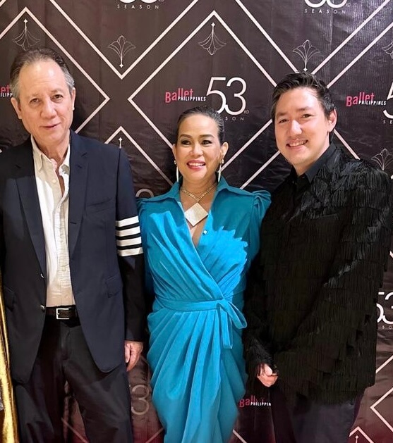 Ballet Philippines Chairman of the Board Antonio O. Cojuanco, BP President Kathleen Liechtenstein, and Architect Carlo Calma/