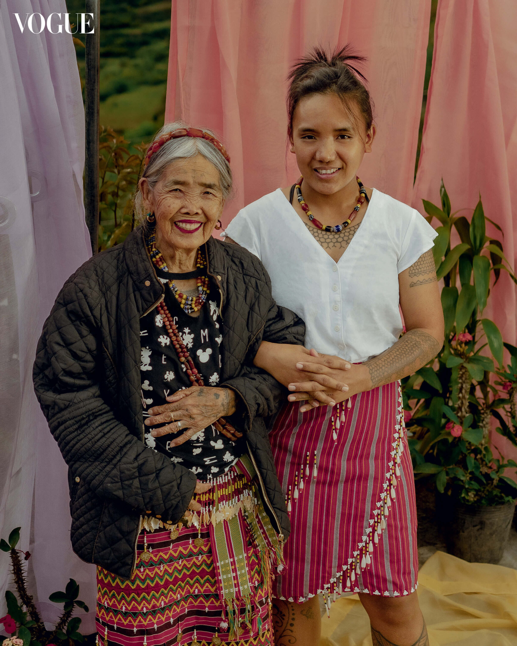 Apo Whang Od with Grace Palicas for Vogue PH