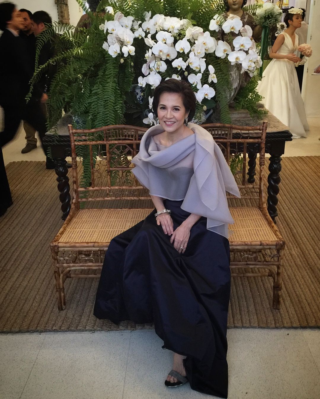 Monique Siguion-Reyna Villonco in a silk “traje de mestiza” by Pepito Albert