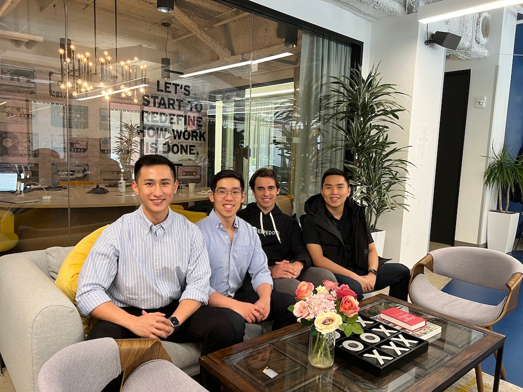 Jeff Tan, King Alandy Dy, Rui Aguiar, Jig Young, the co-founders of Expedock