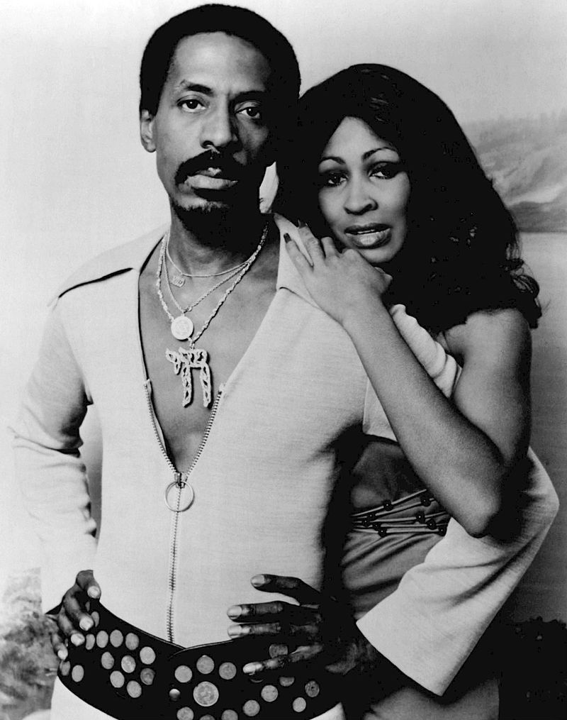 A photo of a young Turner and her ex-husband Ike Turner for "The Midnight Special" in February 1974