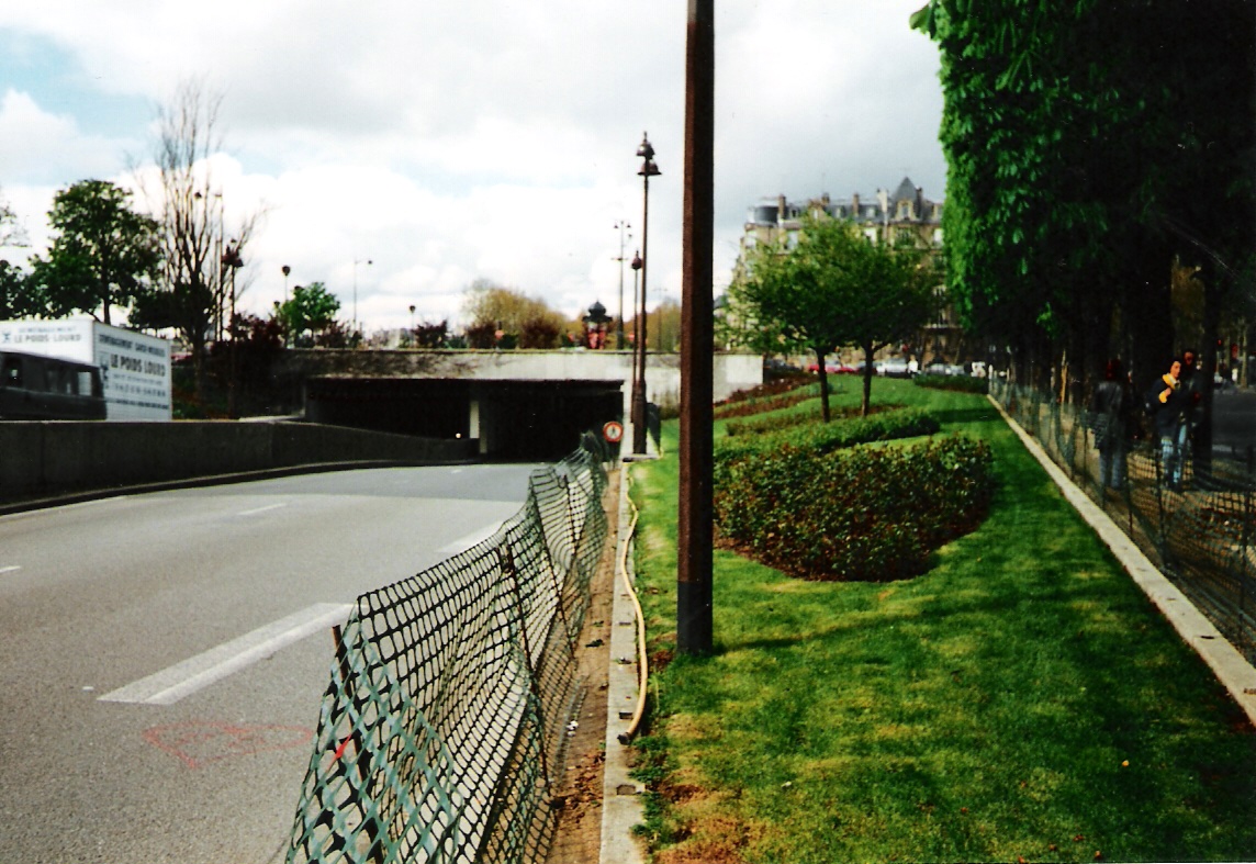 The Pont de l'Alma Tunnel in Paris where Princess Diana was involved in a fatal car crash