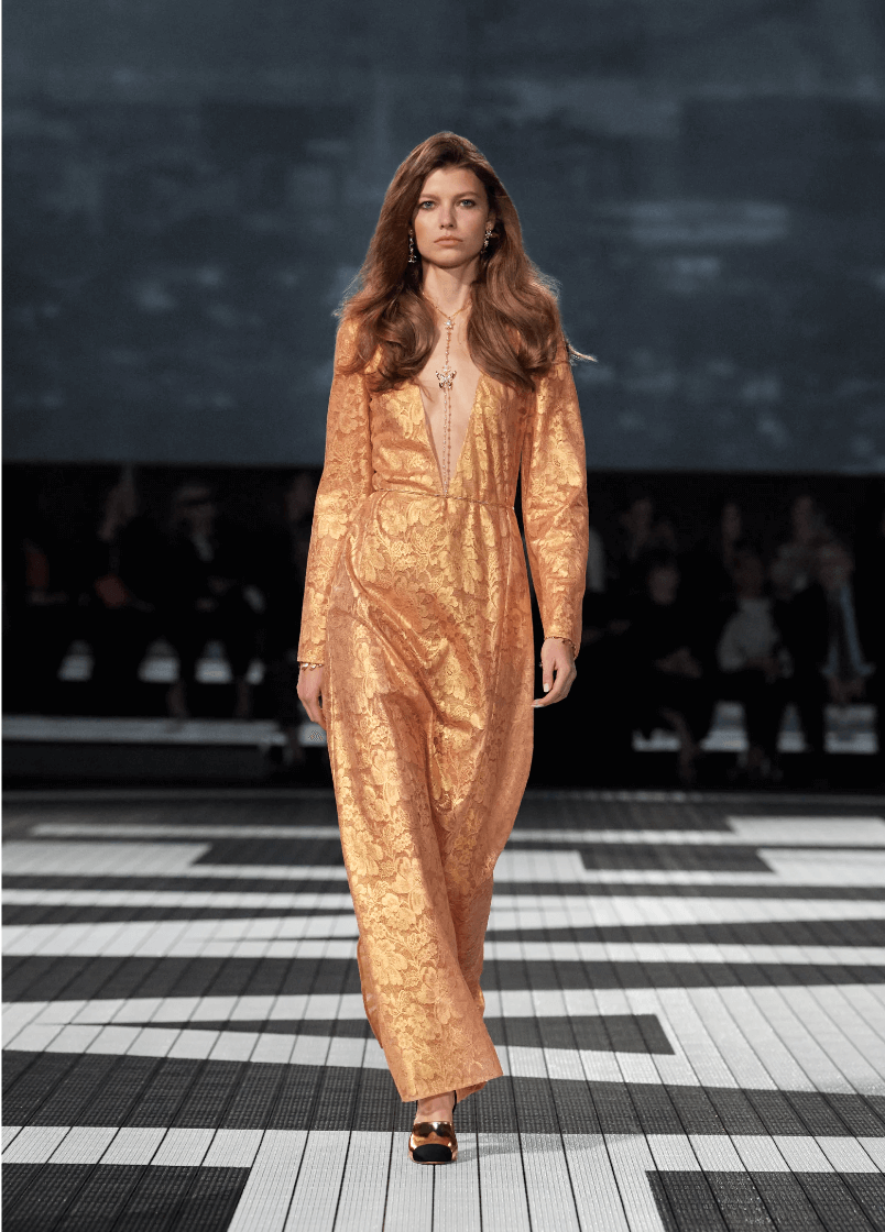 Metallic jumpsuit from the Chanel Cruise 2024 Collection