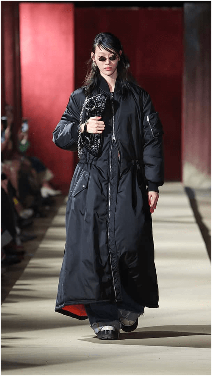 Oversized puffer coat from the Gucci Cruise 2024 Collection