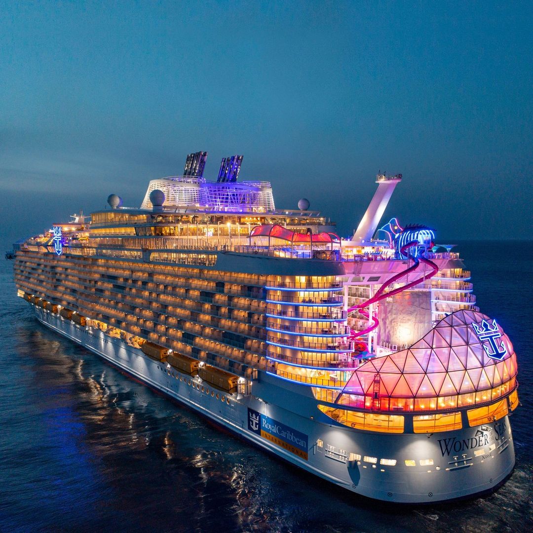 Royal Caribbean's latest and biggest cruise ship, "Wonder of the Seas"