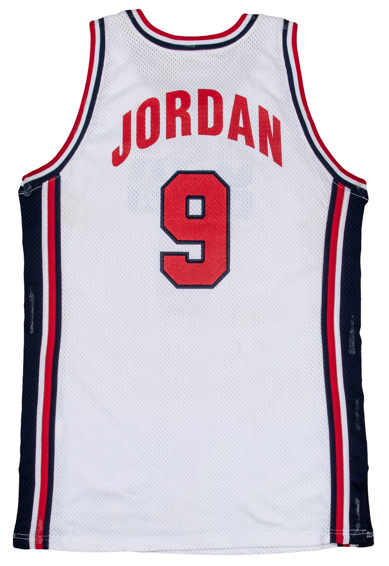 The back of Jordan's $3.3 million jersey sold by Goldin