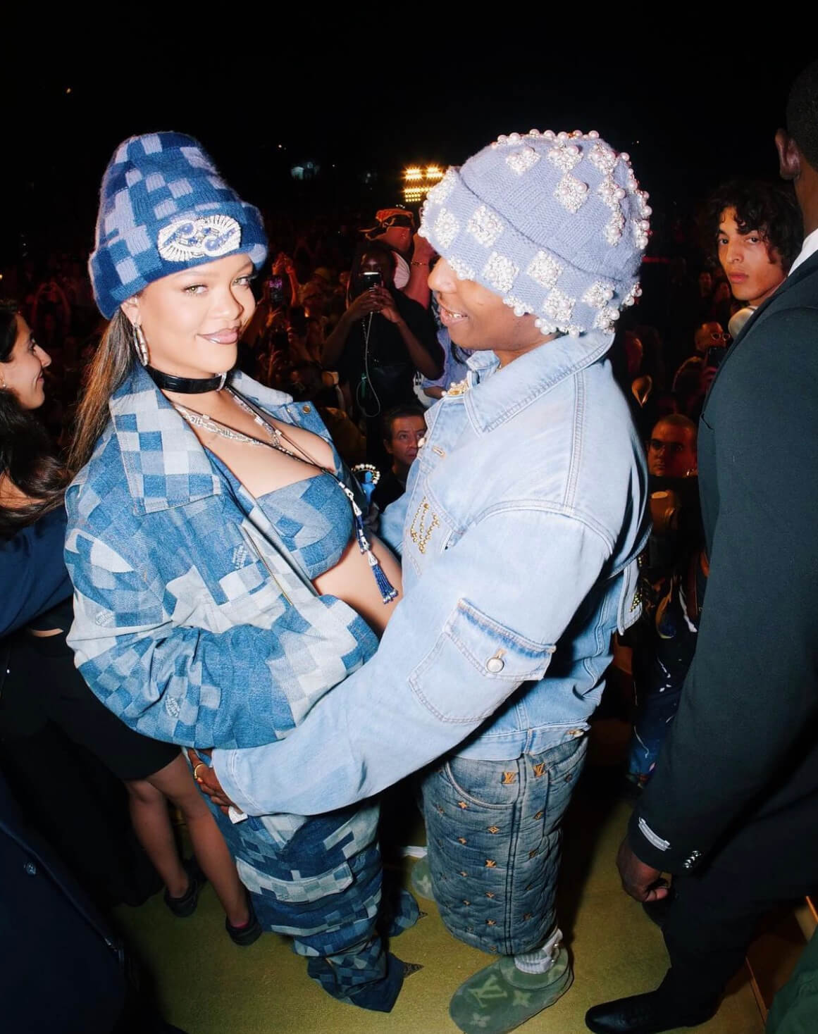 Rihanna in. Pharell's Spring summer louis vuitton debut