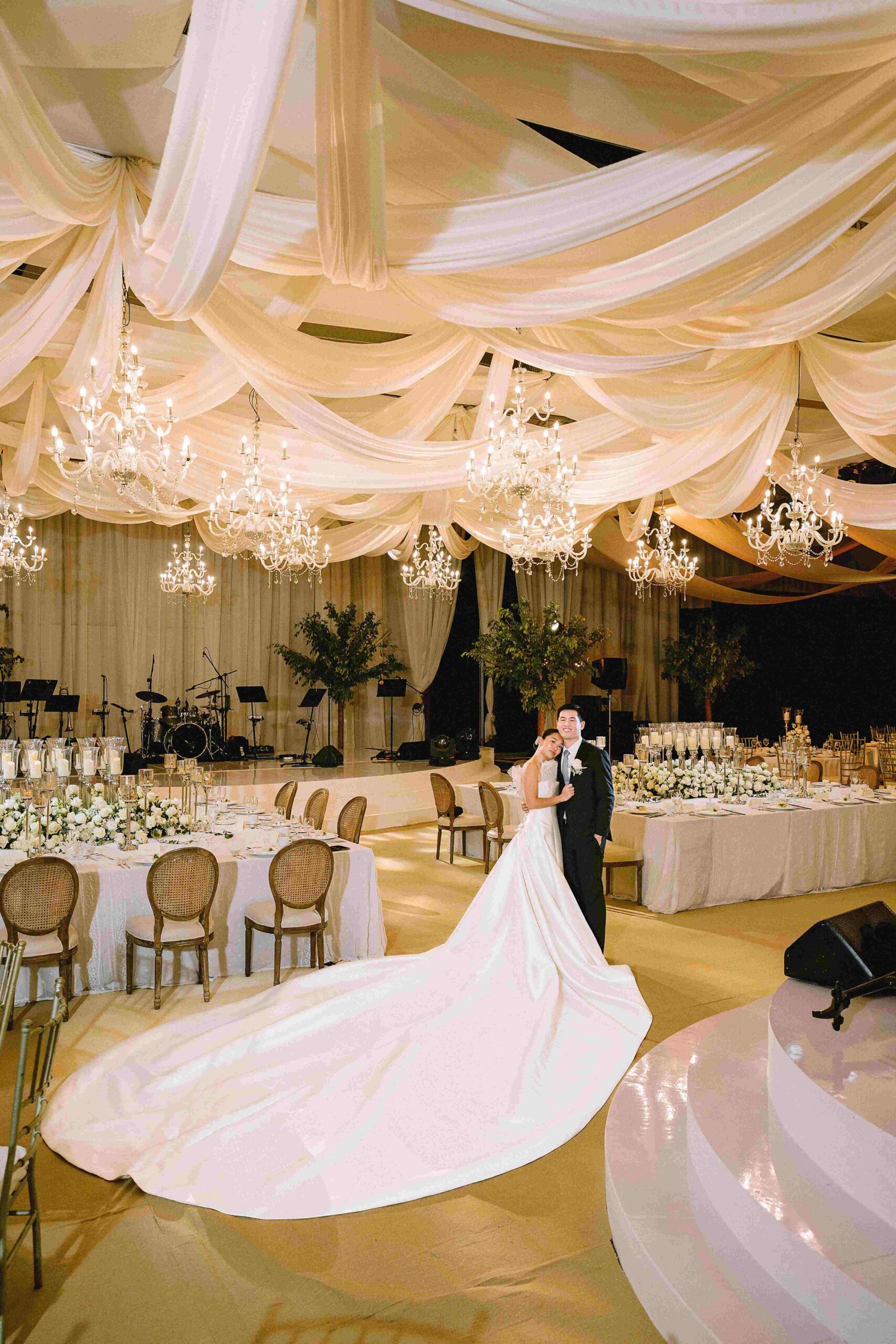 Richard Go and Ariana Coronel at their reception venue