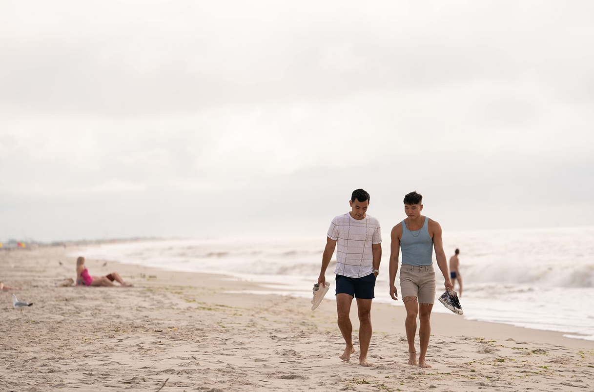 Fire Island's main romantic leads, Will (L) and Charlie (R)