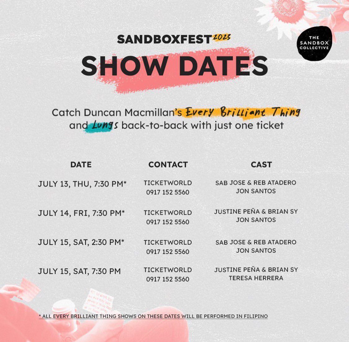 The Sandbox Collective theater company Manila