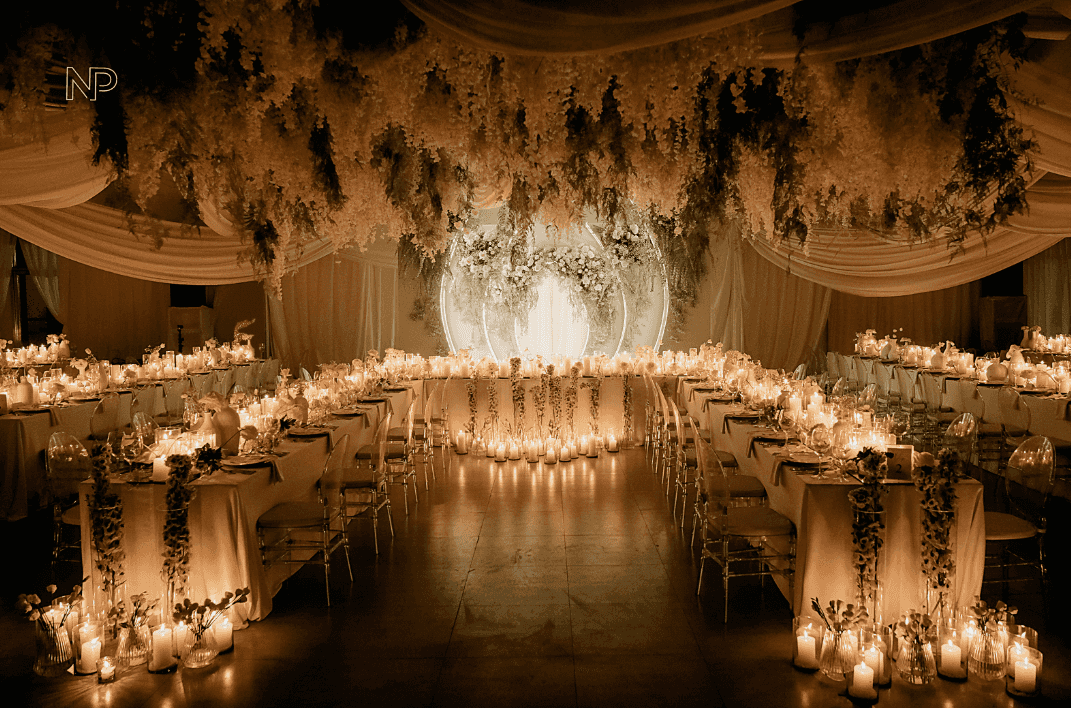 glowing venue designed by Gideon Hermosa