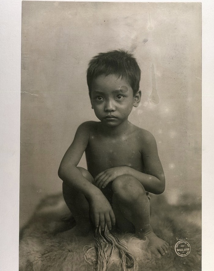 A photo of an Igorot child at the St. Louis World’s Fair