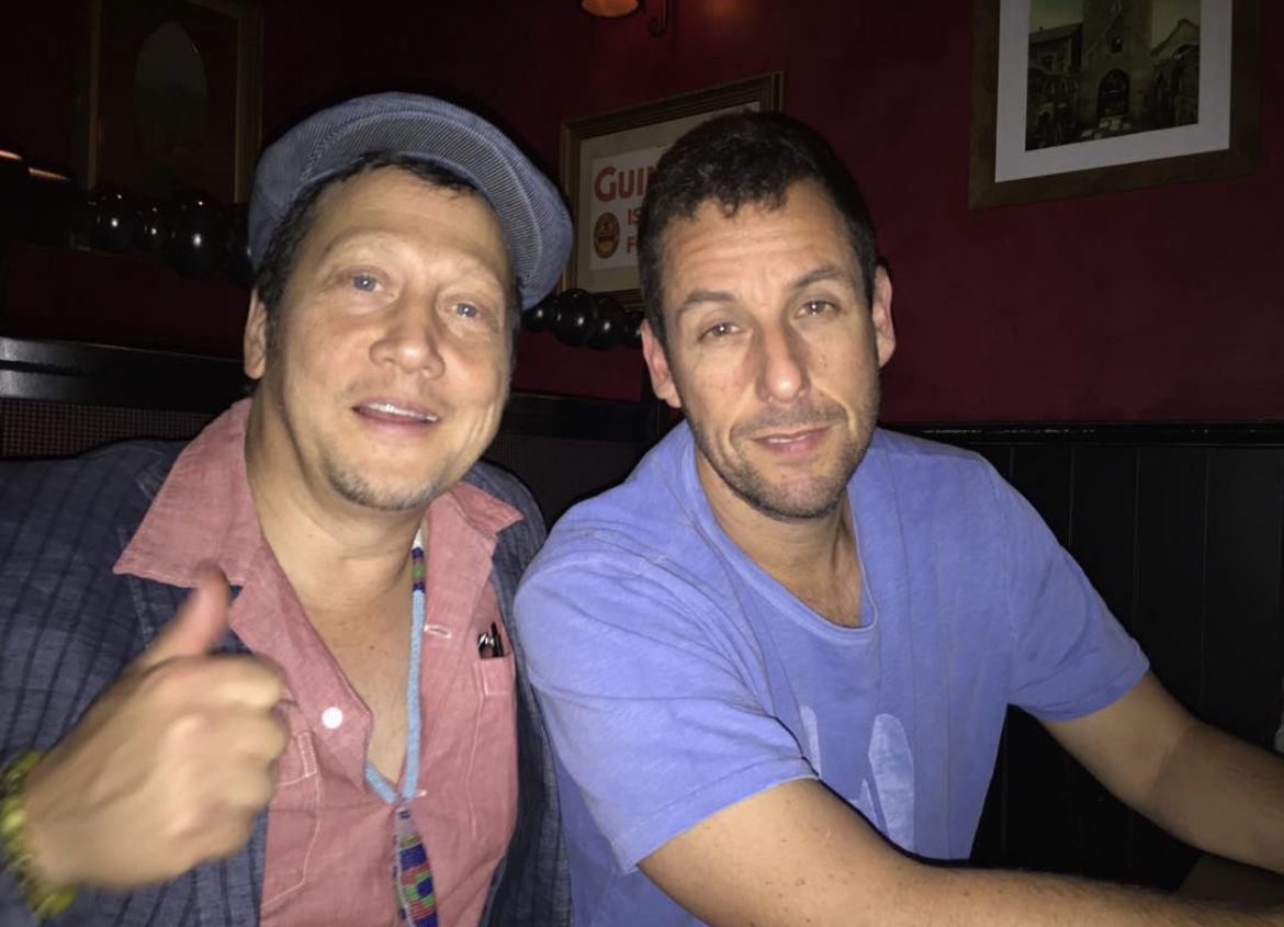Rob Schneider with his on and offscreen friend, Adam Sandler