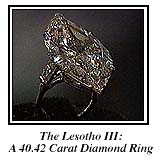 Only this old picture of the famous engagement ring is available, as it was kept in a vault until its sale in 1996