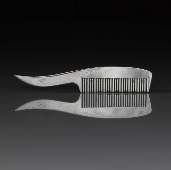 Tiffany & Co. comb used by Freddie Mercury to groom his mustache.