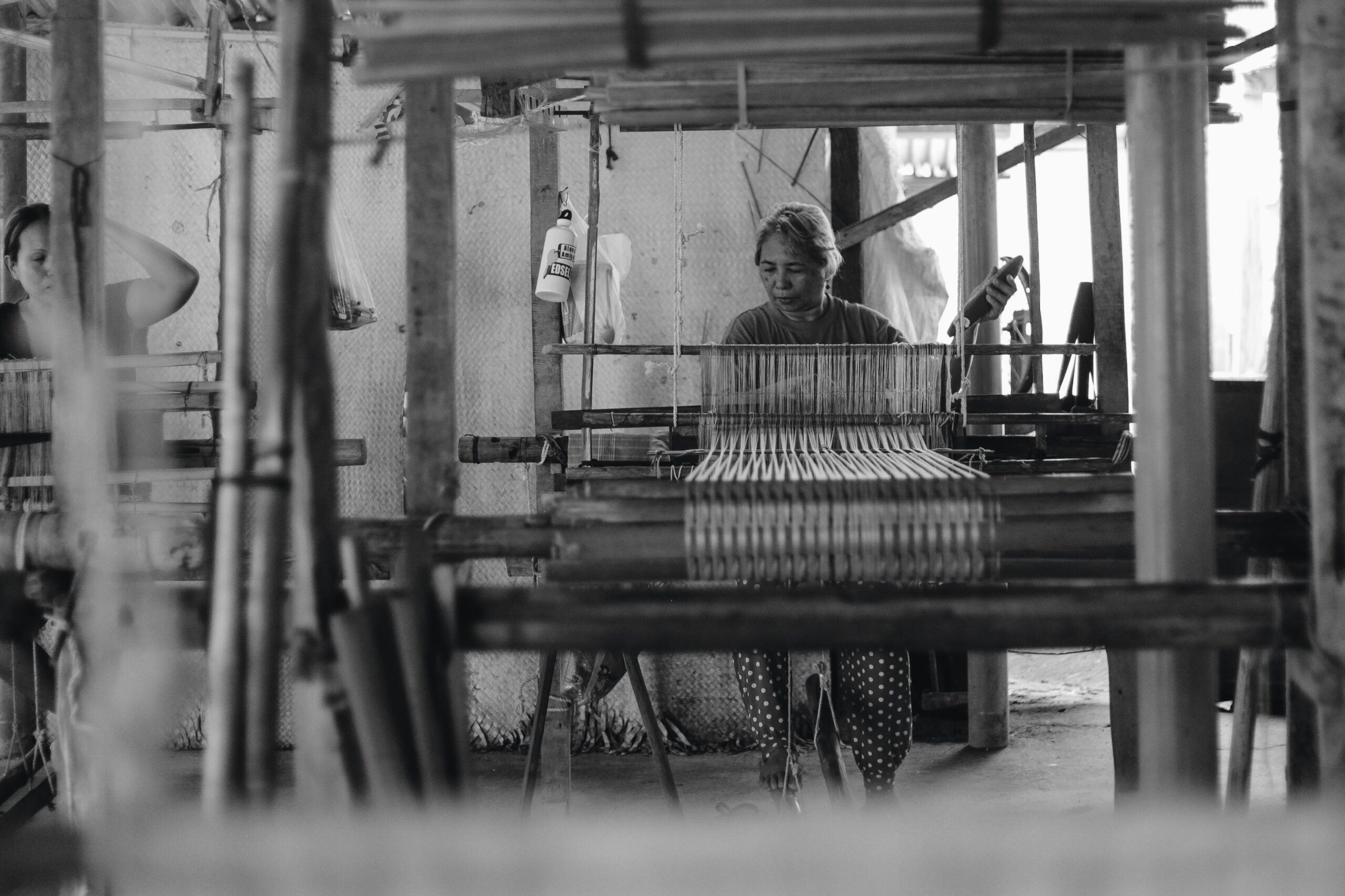 One of the many local artisans keeping the tradition of weaving alive