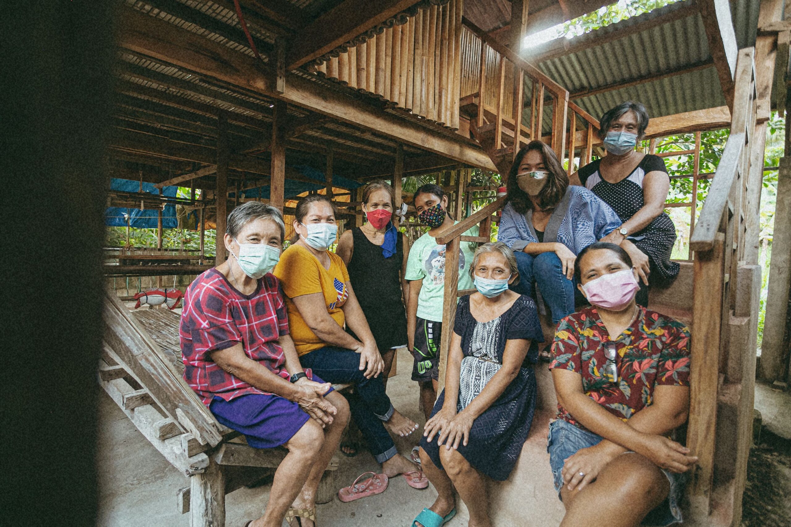 Anya Lim with partner Argao Community at a field visit during the pandemic years