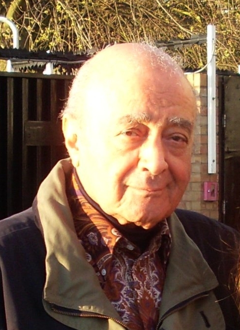 Mohamed Al-Fayed in 2011 at the Fulham Football ground