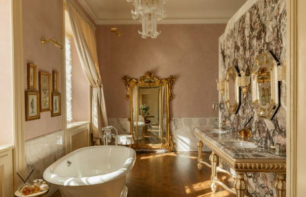 19th-century Italian decor abounds in the opulent Passalacqua