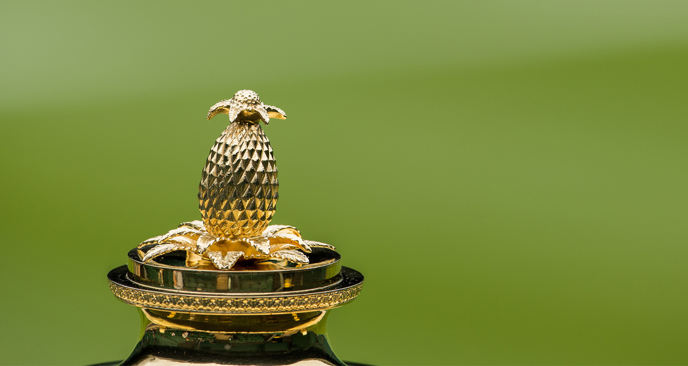 A pineapple atop Wimbledon's Gentlemen’s Singles Trophy