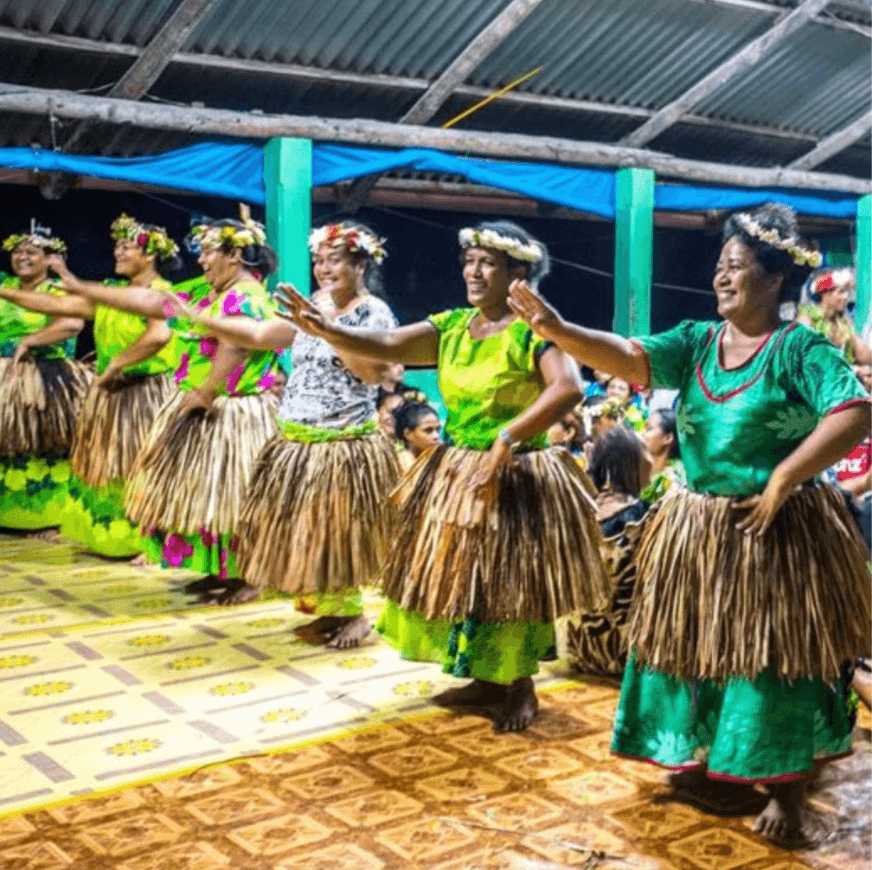 The locals performing a cultural dance