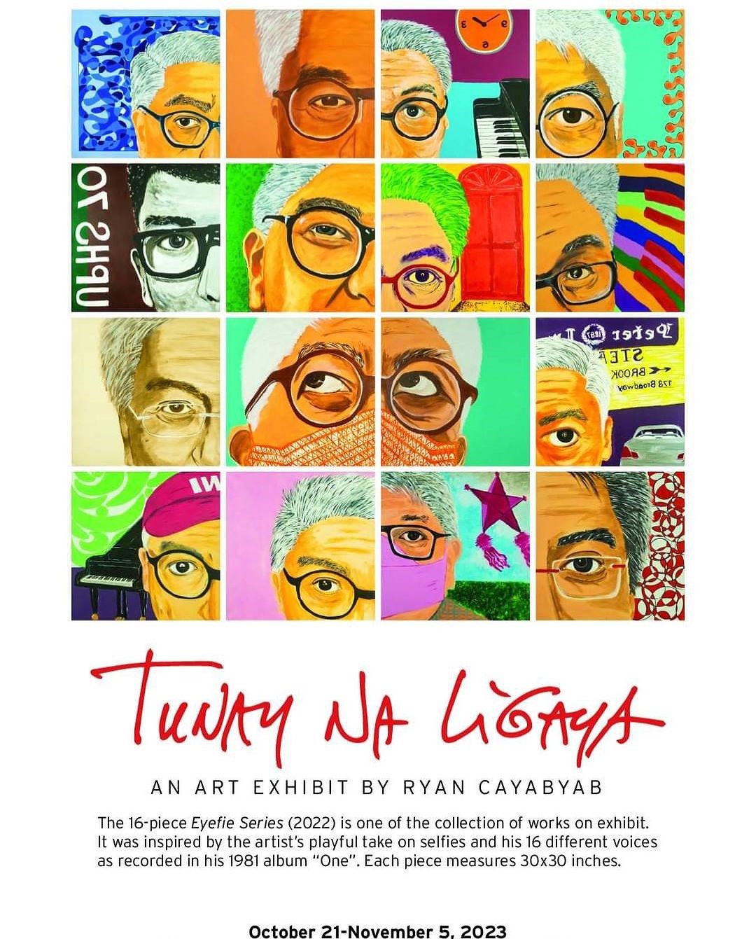 The official poster for Cayabyab’s first exhibition, Tunay na Ligaya