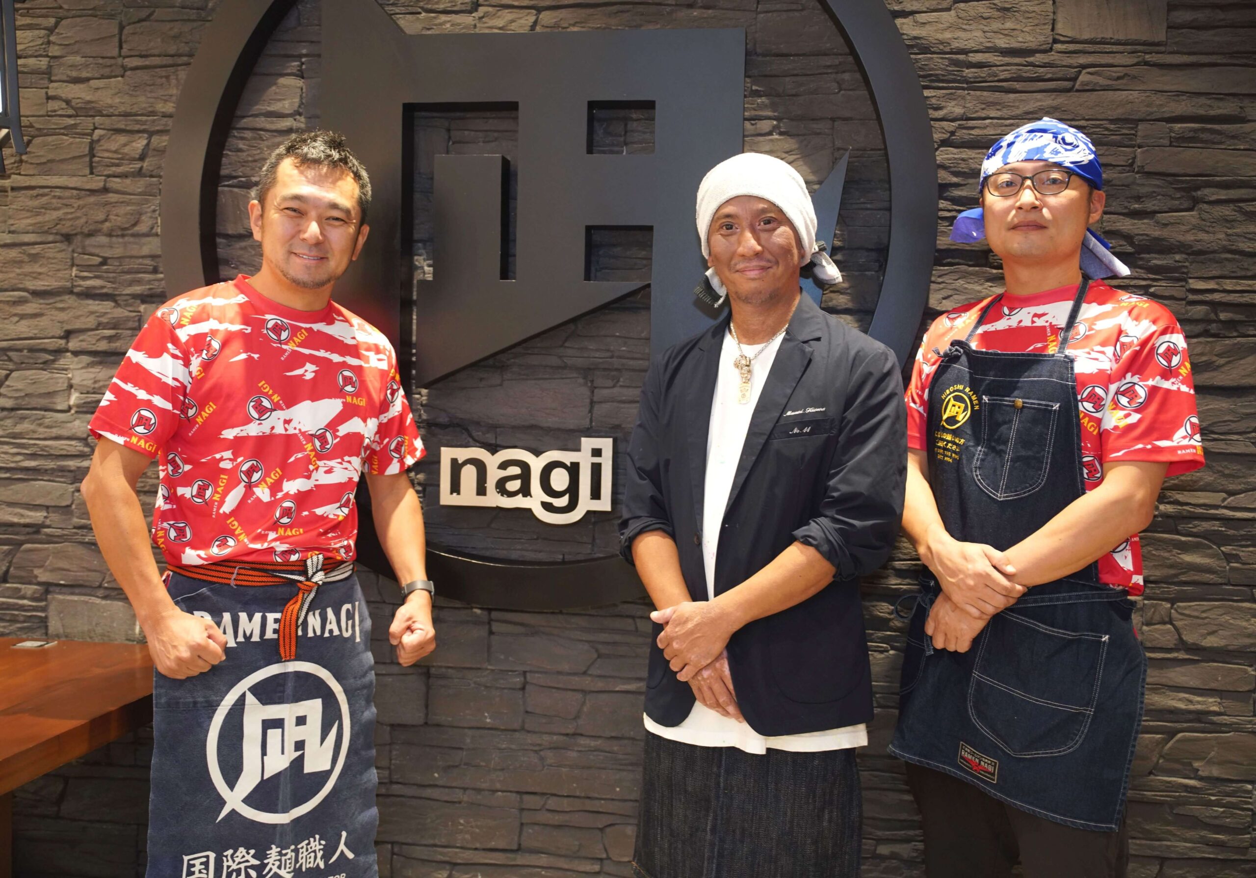 (L-R) Ramen Master Satoshi Ikuta, Ramen Nagi Founder; Chef Masa-san, Ramen No. 11 Founder; and Chef Nishio-San, Ramen Nagi Vice President