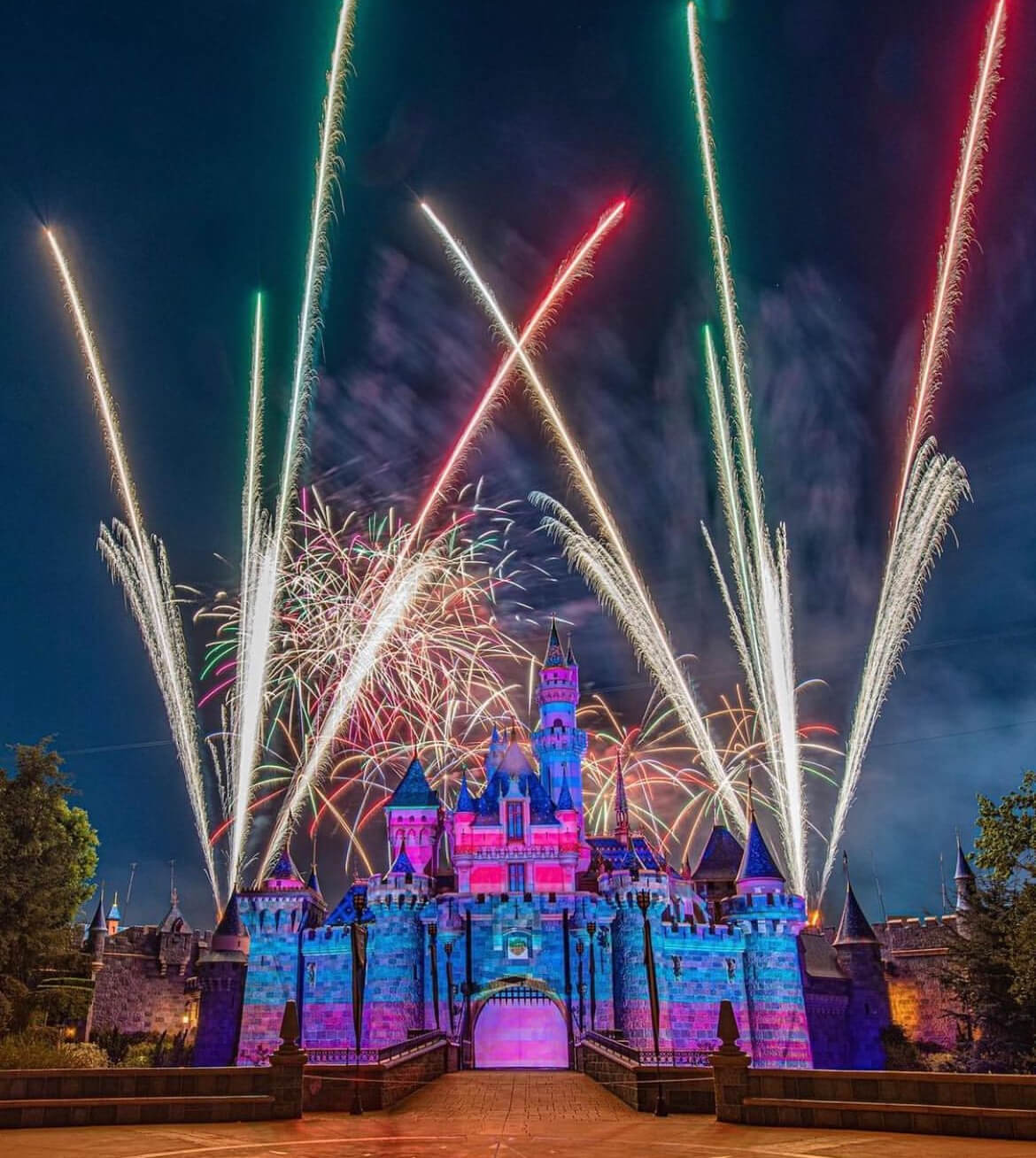 Another fireworks display at Disneyland.