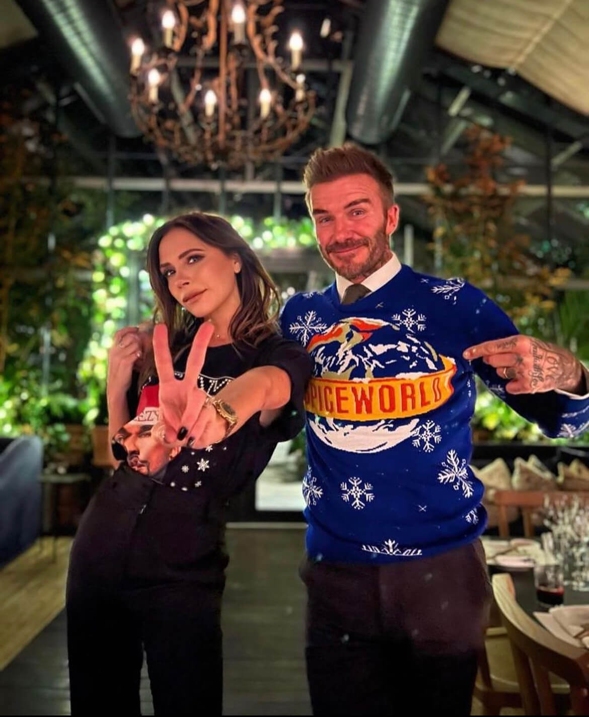 David posted this on his Instagram with the caption "Yep, I'm a fan of @victoriabeckham @spicegirls." This was posted around Christmas.