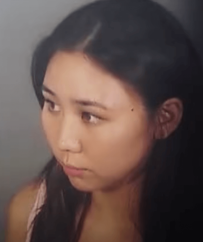Rachel Lee's mugshot from the crime. Photo from the official trailer of HBO.