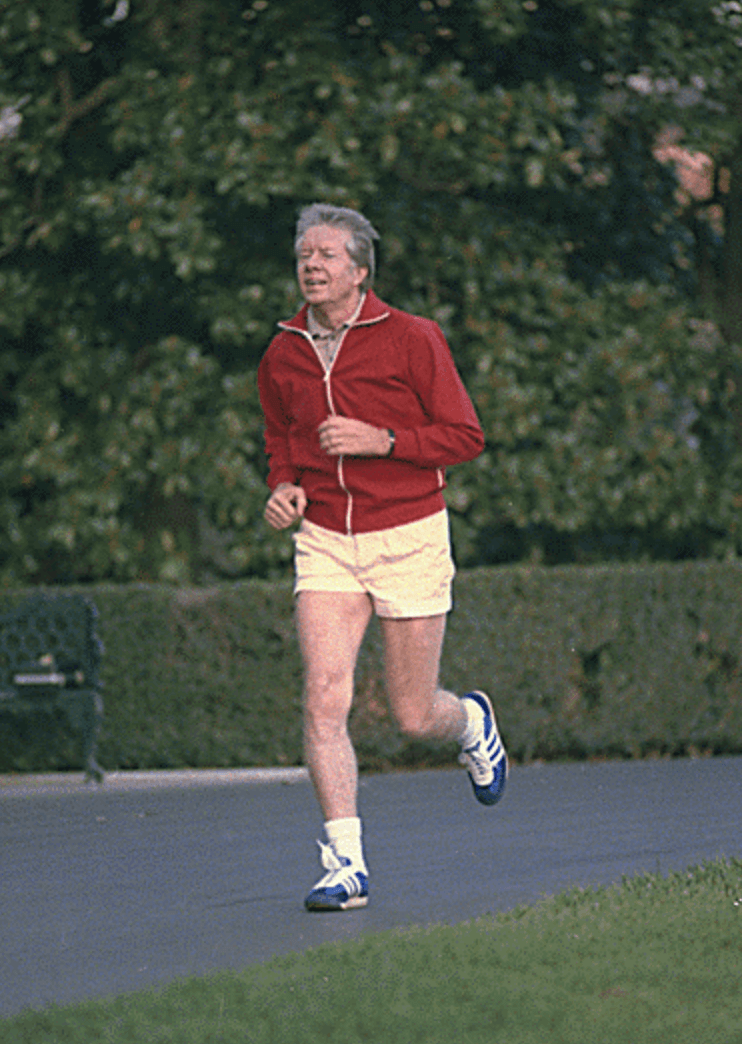 Jimmy jogging, taken on November 20, 1978.