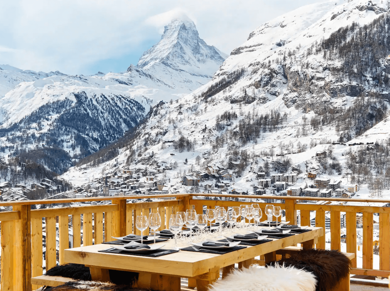 Chalet Les Enges with a spectacular view of the Matterhorn