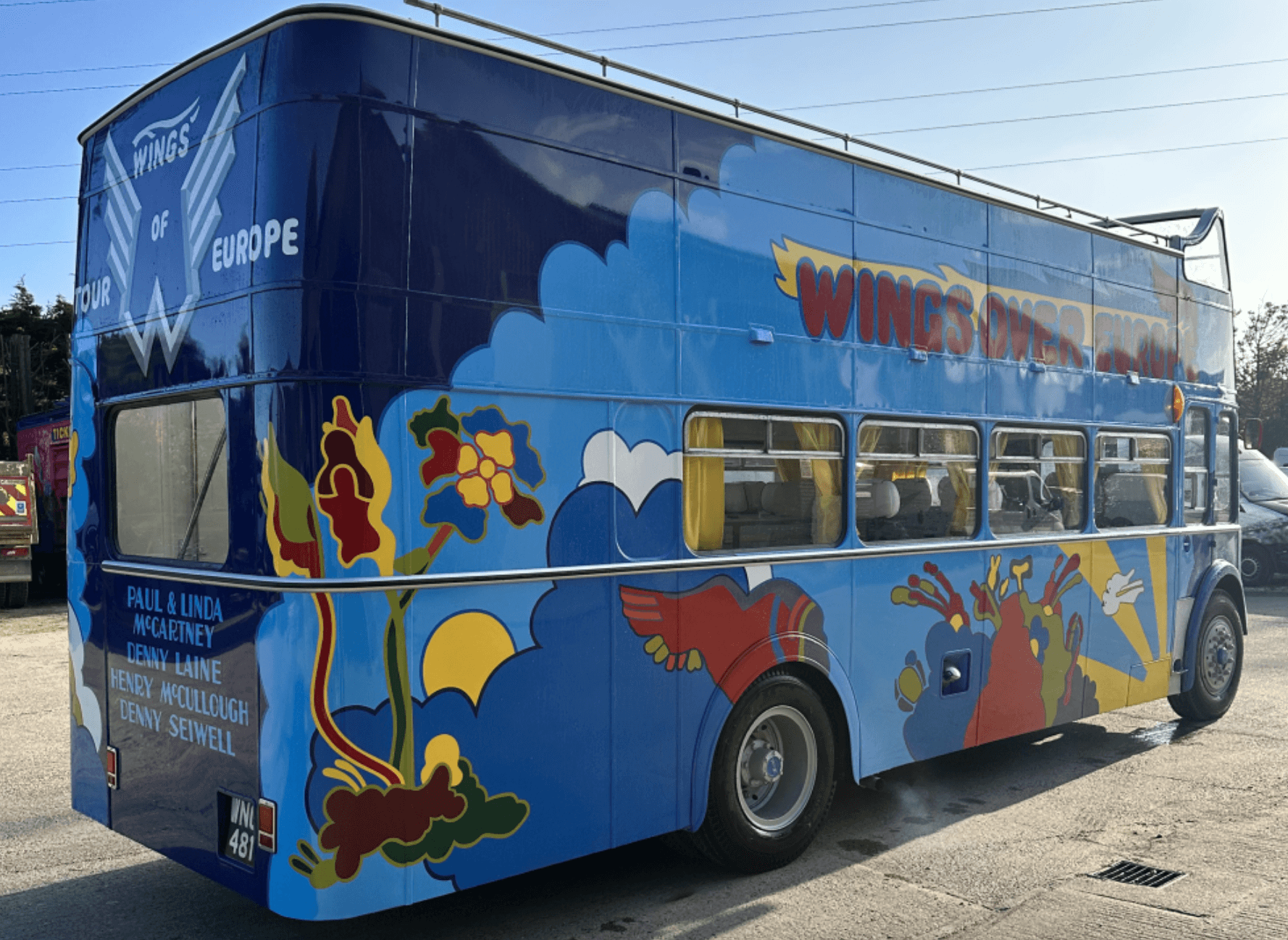 Paul McCartney’s Wings Tour Bristol double-decker bus
