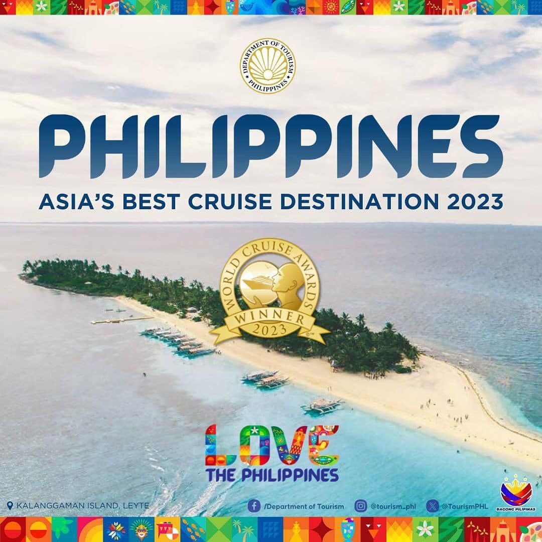 Department of Tourism (DOT) announced the Philippines' win as Asia’s Best Cruise Destination For 2023