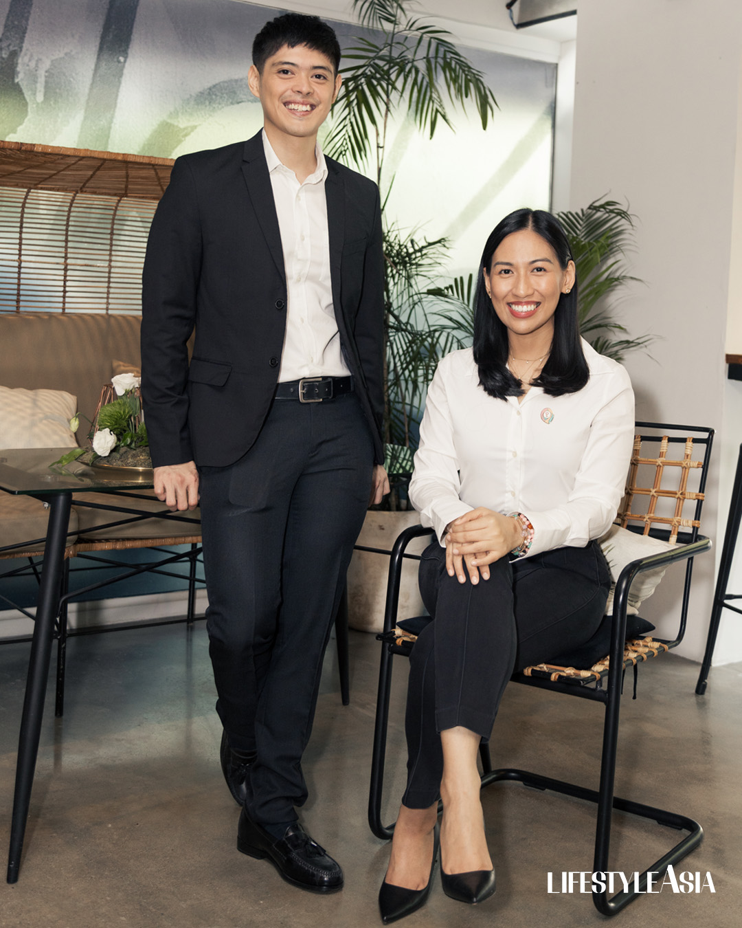Miko Cornejo (left) and Claire Ongcangco (right) of Parlon Beauty and Wellness Technologies, Inc.