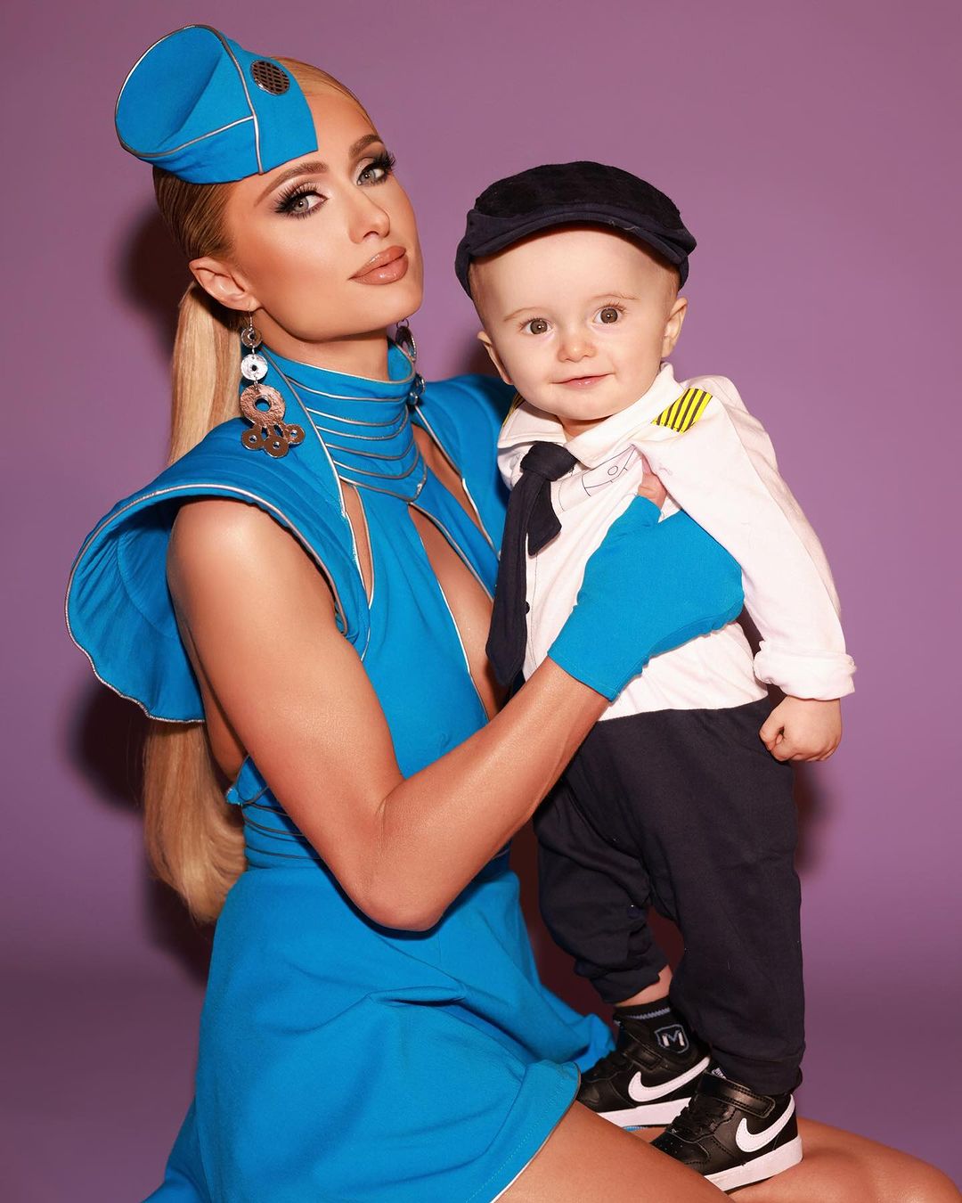 Paris Hilton with her son Phoenix
