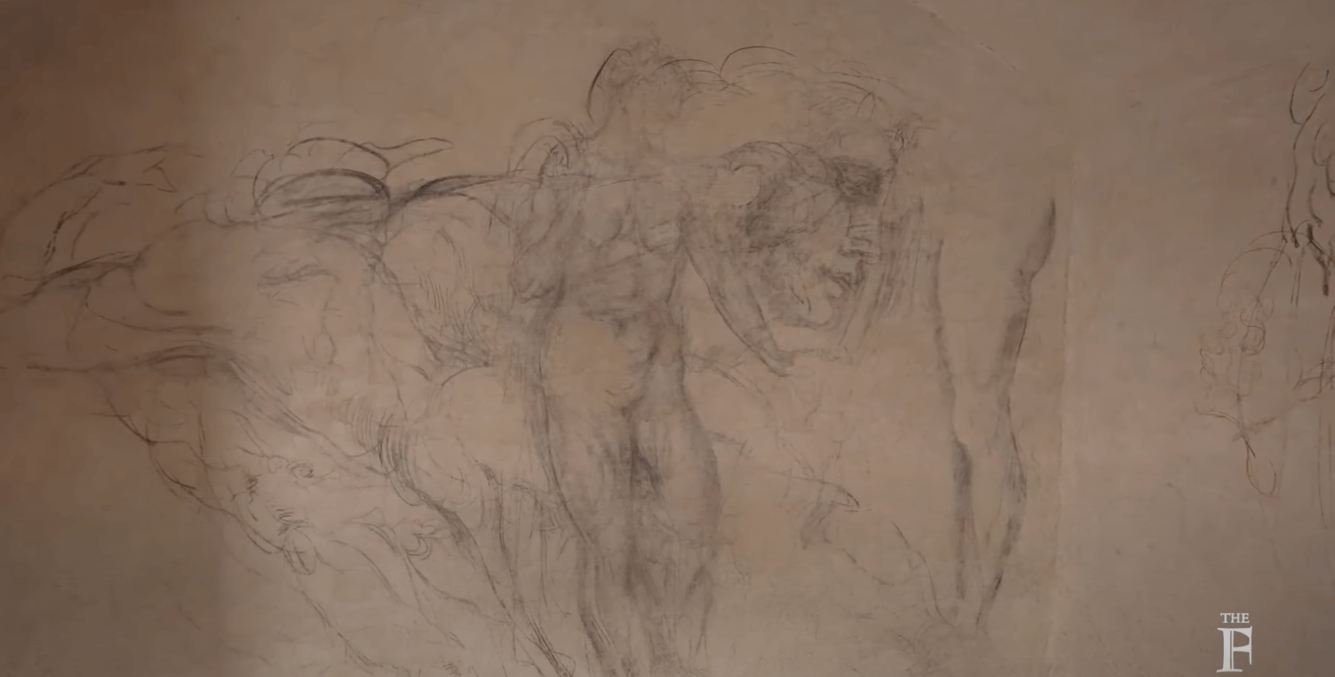 The drawings, discovered in 1975 behind a trapdoor, offer a glimpse into Michelangelo's private world, showcasing sketches reminiscent of his iconic works.
