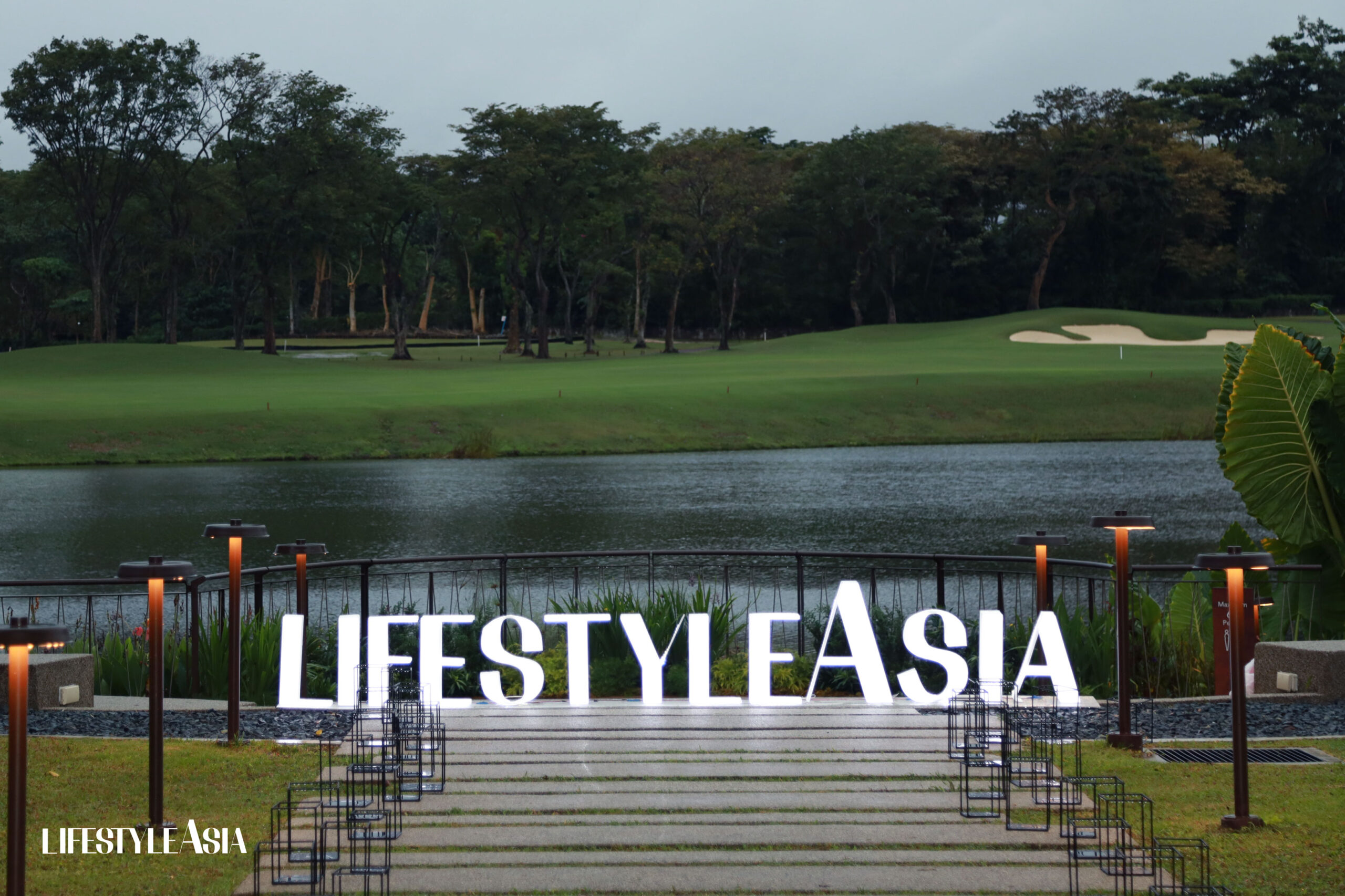 The lake view that greeted guests upon their arrival