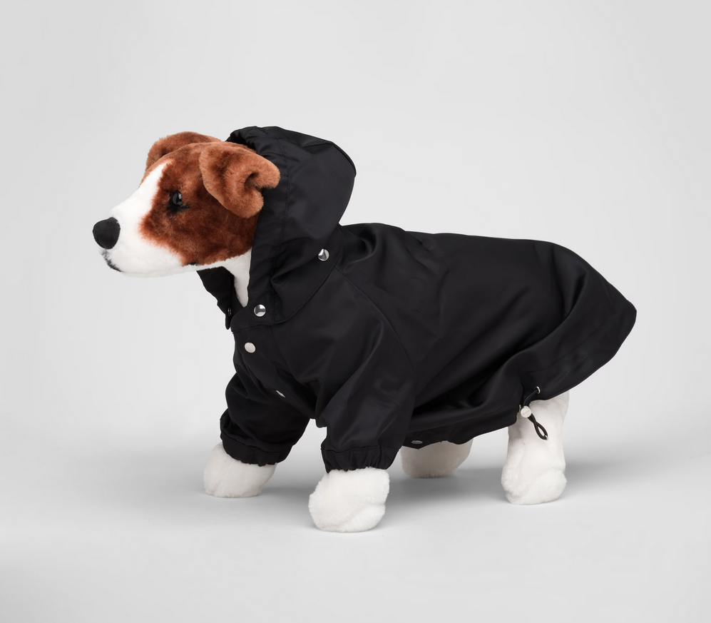 Prada’s Nylon Dog Raincoat with Hood