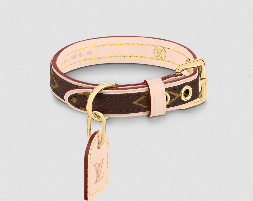 The Louis Vuitton Monogram Canvas and Leather Collar
