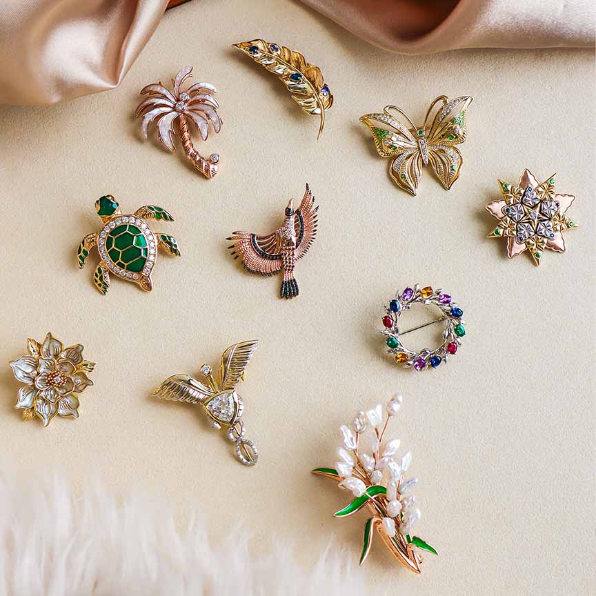 Brooches That Were Awarded at the Lifestyle Asia Gala 2023