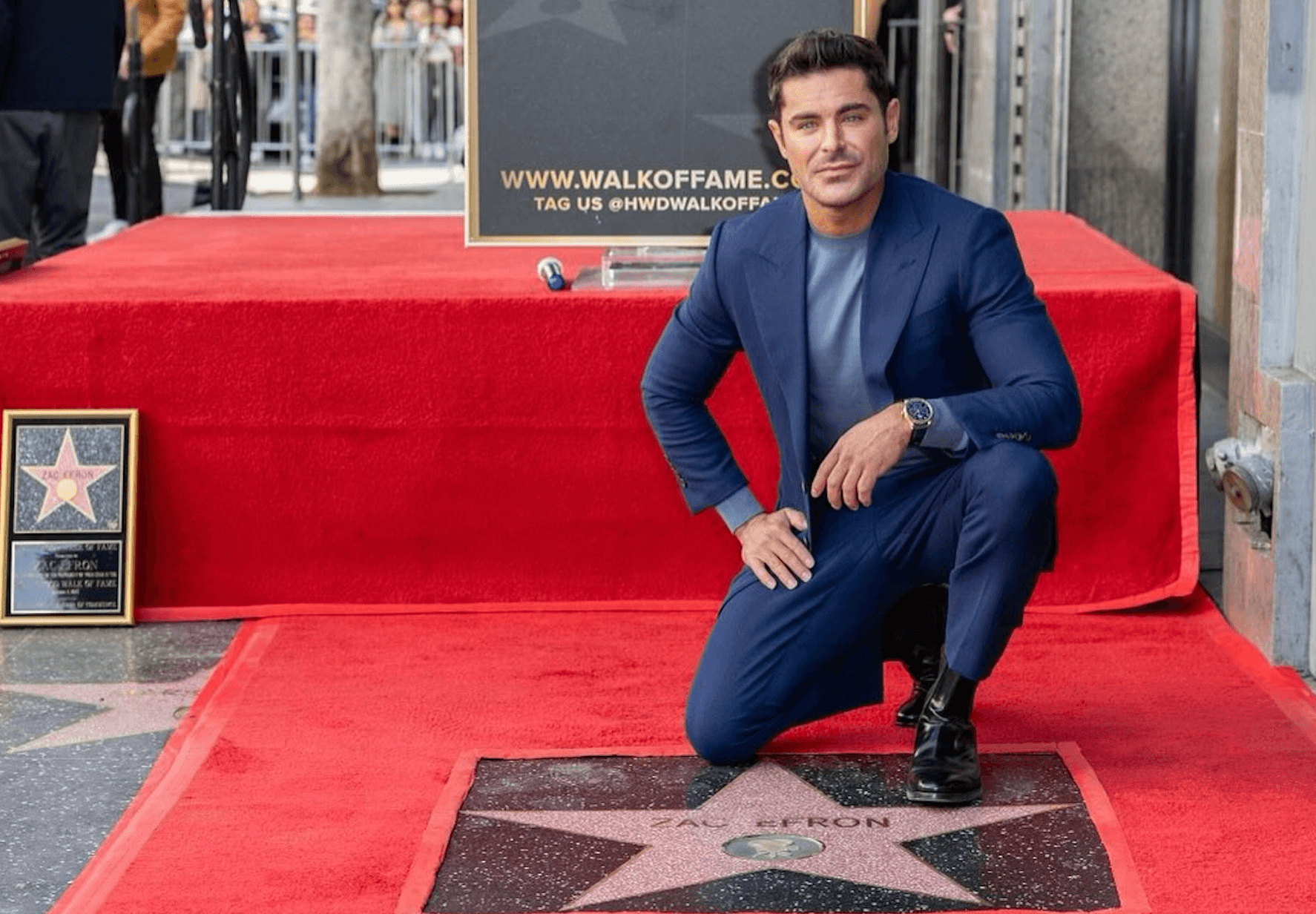 Zac Efron Gets His Star At The Hollywood Walk Of Fame