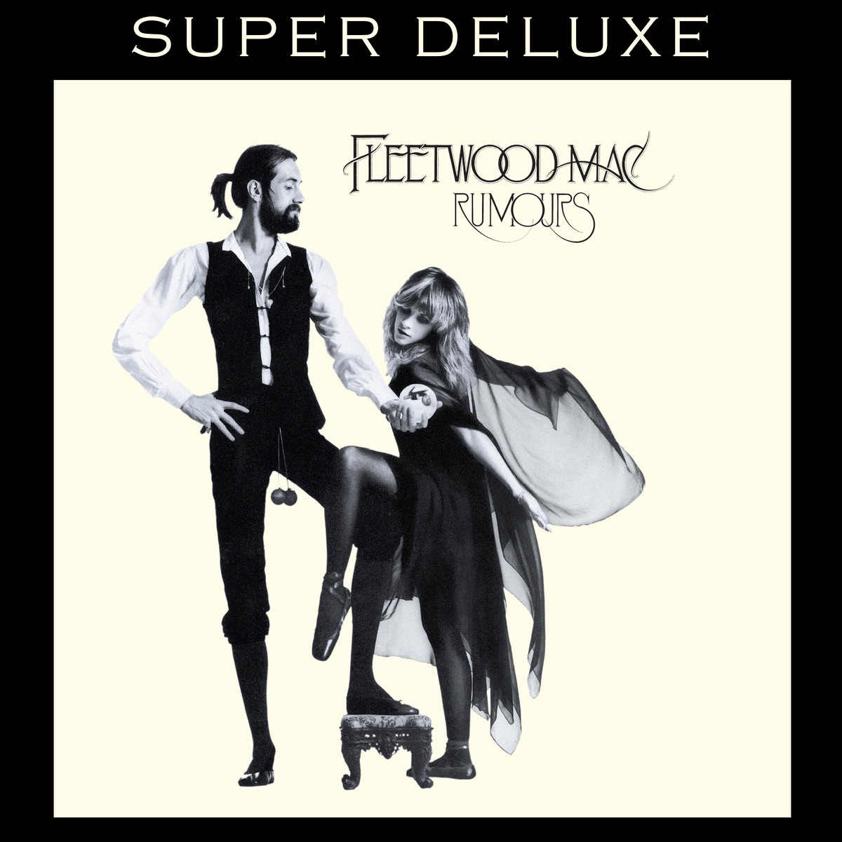 Stevie Nicks and Mick Fleetwood on the cover of Fleetwood Mac’s “Rumors” album