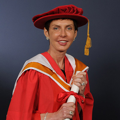 Denise Coates receives an honorary graduate degree from Staffordshire University in 2012