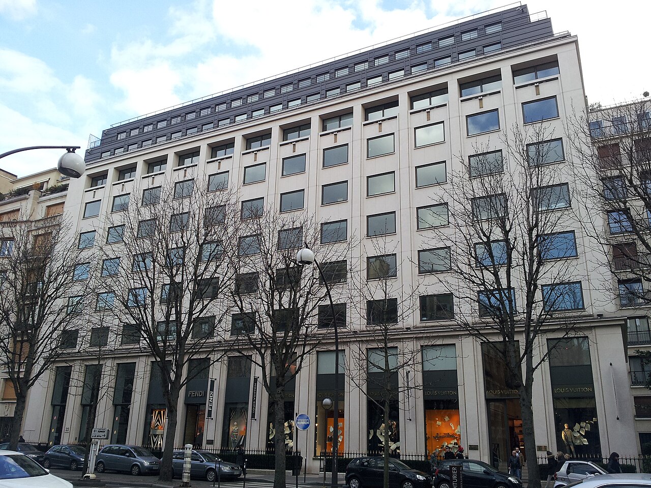 The LVMH headquarters in Avenue Montaigne, Paris