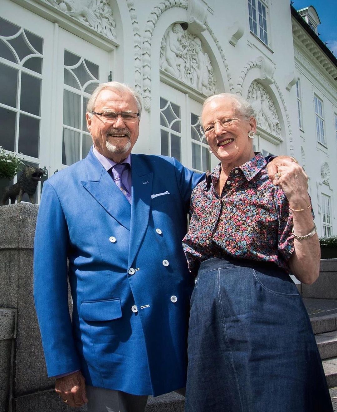 The late Prince Henrik with Queen Margrethe II