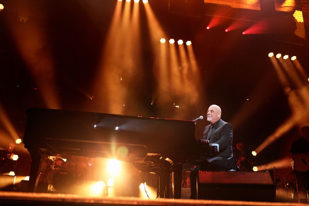 Billy Joel during his 100th concert performance in Madison Square Garden